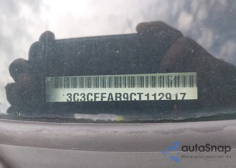 2012 Fiat 500 Pop z USA, uszkodzony, nr VIN 3C3CFFAR9CT112917